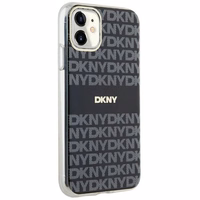 DKNY IML mono ir juostos magnetinis dėklas iPhone 11 / Xr - juodas