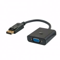 Savio CL-90 vaizdo kabelio adapteris 0,2 m DisplayPort VGA (D-Sub) Juoda