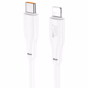USB kabelis Hoco X93 PD20W USB-C to Lightning 1.0m baltas
