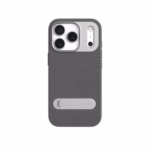 Moshi Kameleon MagSafe dėklas, skirtas iPhone 17 Pro, su atrama, „Midnight Gray“ spalvos