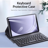 Dux Ducix "TK Series" belaidė Bluetooth klaviatūra / Dėklas skirtas Samsung X110 (X115) Tab A9 juodas