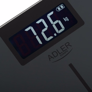 Bathroom scale ADLER AD 8194s STRIPES rechargeable USB-C Black