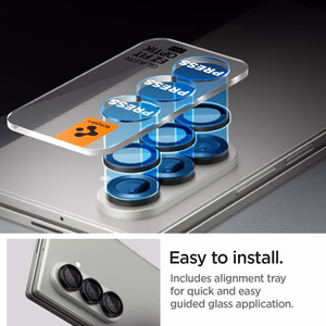 Spigen Optik Pro HD Glas.TR EZ Fit 2-jų rinkinys kameros apsauga Samsung Galaxy Z Fold 7 - juodas