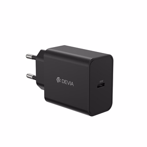 Devia wall įkroviklis Rocket PD 45W 1x USB-C baltas + laidas USB-C - USB-C