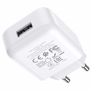Įkroviklis Hoco USB A 2A 10W + Kabelis USB A į Lightning N2 baltas