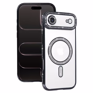 Dėklas telefonui (m) Bling Magsafe Case for Iphone 17 Air - juodas
