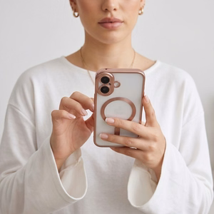 Tech-Protect MagFlex dėklas, skirtas iPhone 17, skaidrus rožinis