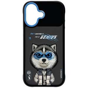 Nimmy Cool&Cute 2.0 vilko dėklas telefonui iPhone 17 - juodas