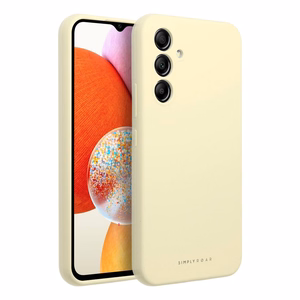 ROAR dėklas CLOUD SKIN telefonui SAMSUNG A14 4G / A14 5G šviesiai geltonas