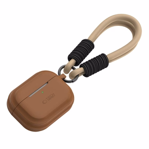 Tech-Protect silikoninis virvelės dėklas Apple AirPods Pro 1 / 2 - rudos spalvos