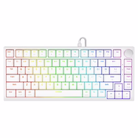 Savio ASTRAL WHITE JADE klaviatūra Žaidimams USB QWERTY JAV tarptautinė versija Balta