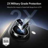 ESR Armorite kameros dangtelis iPhone 16 / 16 Plus / 17 - juodas