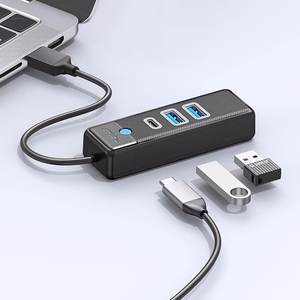 Orico PWC2U-U3 3-port USB hub 2x USB-A 3.0 1x USB-C 3.0 0.5 m - black