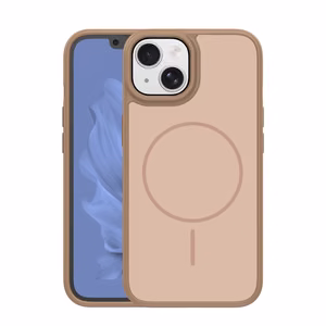 Чехол Frame Thin Mag для iPhone 14 6,1" коричневый