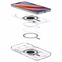 Spigen Ultra Hybrid Magnetinis dėklas telefonui iPhone 16e Neo One - skaidrus
