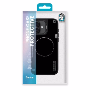 Benks Dynamic Minimalistinis dėklas Iphone 16 juodas