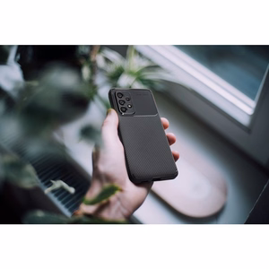 Dėklas "Samsung A37 5G Carbon Premium" juodos spalvos