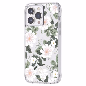 Rifle Paper Clear dėklas, skirtas iPhone 14 Pro Max, „Willow“ rašto