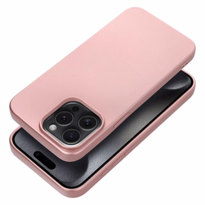 METALLIC dėklas telefonui IPHONE 15 Pro Max rožinis
