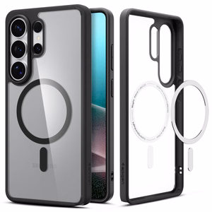 Spigen Ultra Hybrid Mag MagSafe dėklas skirtas Samsung Galaxy S26 Ultra - skaidrus juodas