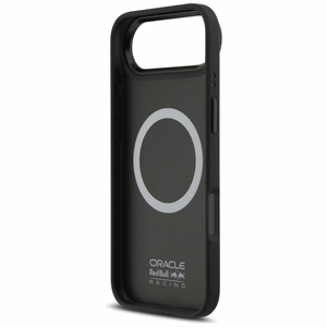 Originalus dėklas RED BULL su tinkleliu, raudonu žiedu ir metaliniais mygtukais MagSafe telefonui Iphone 17 Air tamsiai mėlynas