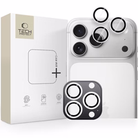 Tech-Protect Camring Fit+ kameros dangtelis, skirtas iPhone 14 Pro / Max / 15 Pro / Max / 16 Pro / Max / 17 Pro / Max – sidabrinis