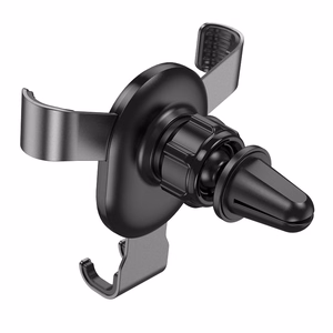 HOCO gravitacinis automobilinis laikiklis oro angai CA56 PLUS metalinis šarvas sidabrinis