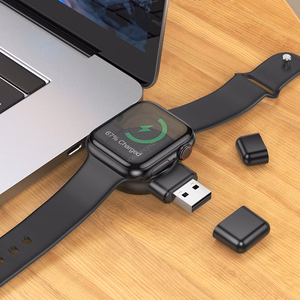 Borofone belaidis indukcinis įkroviklis išmaniajam laikrodžiui BQ31 nešiojamas 2,5W iWatch 1-9, SE/SE2, Ultra/Ultra2, Samsung Watch 1-7, Ultra juodas