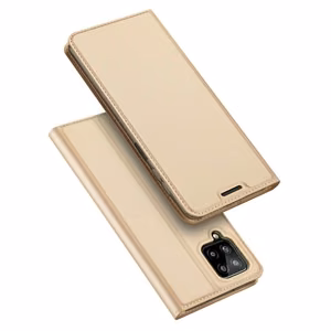 Dux Ducis Skin Pro knygos tipo dėklas Samsung Galaxy A22 4G auksinis