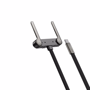 USB-C–USB-C laidas Devia Ultra6 su stovu, 1,5 m, 240 W