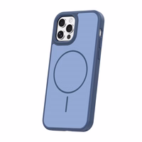 Frame Thin Mag dėklas for iPhone 12 / 12 Pro 6,1" tamsiai mėlynas