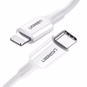 Ugreen US171 Lightning - USB-C MFi PD кабель 20W 480Mb/s 1m - белый