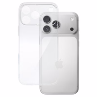 Dėklas telefonui Iphone 17 Pro Max 2 mm - puikiai tinka - skaidrus