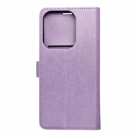 MEZZO knygos tipo dėklas telefonui XIAOMI Redmi 15C (173,16 x 81,07 x 8,2) su sapnų gaudykle, violetinis