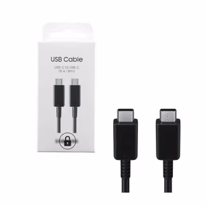 USB laidas Samsung EPDX510JBEGEU juodas 180cm Type-C/Type-C (iki 5A) / originali pakuotė
