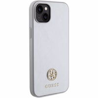 Guess GUHCP15MPS4DGPS iPhone 15 Plus 6.7" sidabrinis/sidabrinis kietas dėklas Strass Metalinis Logotipas