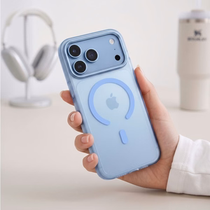 Tech-Protect MagZero MagSafe dėklas, skirtas iPhone 17 Pro Max / 18 Pro Max, matinis šviesiai mėlynas