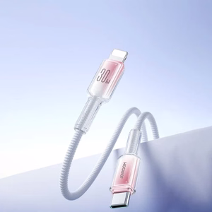 USB laidas Joyroom S-A42 baltas Type-C / Lightning 120cm (iki 60W)