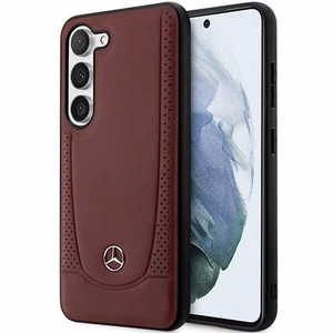 Mercedes MEHCS23MARMRE S23+ S916 raudonas/raudonas kietas dėklas Odinis Urban Bengale
