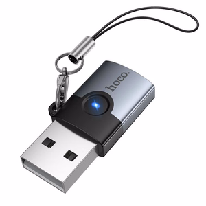 Adapter OTG USB A to USB C Hoco UA46B gray