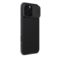Nillkin CamShield Pro dėklas telefonui iPhone 16 Pro Max su kameros dangteliu - juodas