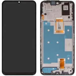 Originalus Huawei Honor X7a ekrano modulis su jutikliniu stiklu ir juodu rėmeliu (ORG)