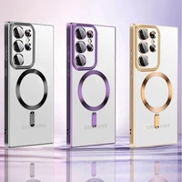 Wozinsky elektropluotas MagSafe dėklas Samsung Galaxy S24 FE - rožinis