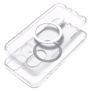 Clear Elite Mag Cover antigiltonis, suderinamas su kameros valdymo mygtuku ir Magnetiniu IPHONE 16 Air skaidrus