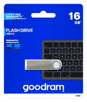 Goodram UUN2 USB atmintukas 16 GB USB A tipo 2.0 Sidabras