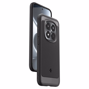 "Spigen Rugged Armor" dėklas "Xiaomi Redmi Note 15 Pro 5G" - juodas