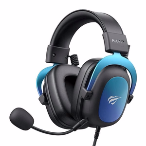 Žaidimų bluetooth ausinės Havit H2002U Pro (juodai mėlynos)