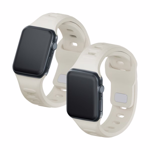 42/44/45/46/49 mm Nude (big) - 3mk Silicone Watch Strap for Apple