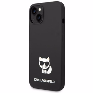 Karl Lagerfeld silikoninis Choupette Body dėklas iPhone 13 / 14 / 15 juodas
