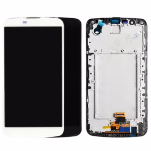 LCD дисплей для LG K420n K10 с рамкой белый HQ